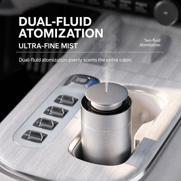 Smart Car Aroma Diffuser — Auto Start/Stop Sensor, USB Rechargeable with Custom Branding Available