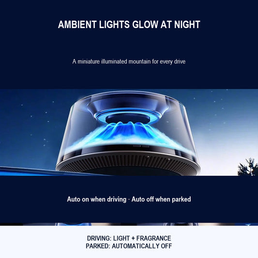 2026 Mount Fuji Car Aroma Diffuser — Smart Mist Effect with Auto Spray for Premium Interior